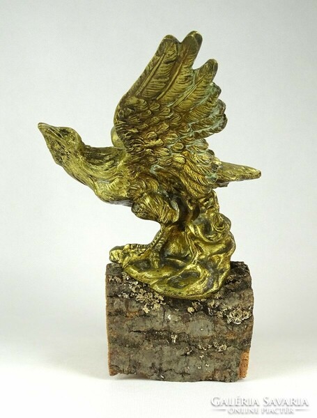 1F851 old copper turul bird on a wooden plinth 1914