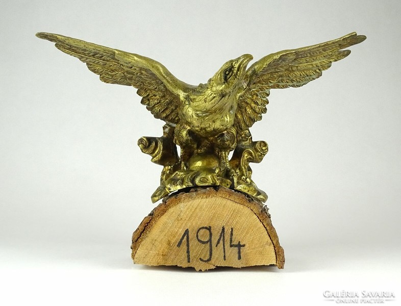 1F851 Régi réz turulmadár fa talapzaton 1914
