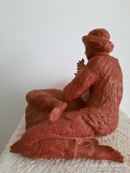 Sándor Kligl terracotta figure statue