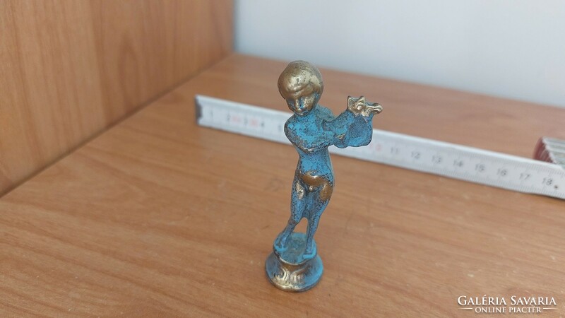 (K) tiny copper statue