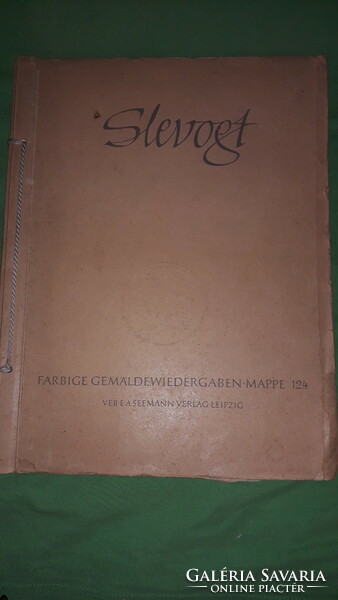Antik Max Slevogt - 1868-1932. Nyolc színes festmény nyelvű album nyelvű könyv a képek szerint