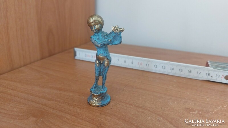 (K) tiny copper statue
