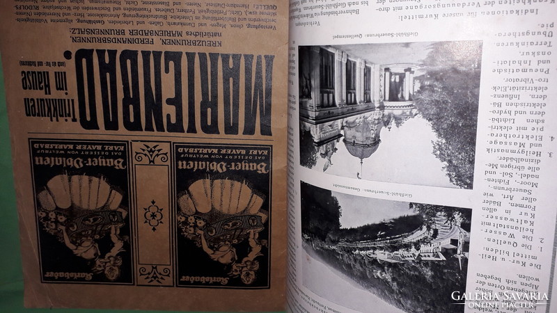 Antik 1924. FÜRDŐK német nyelvű képes album reklám katalógus könyv a képek szerint