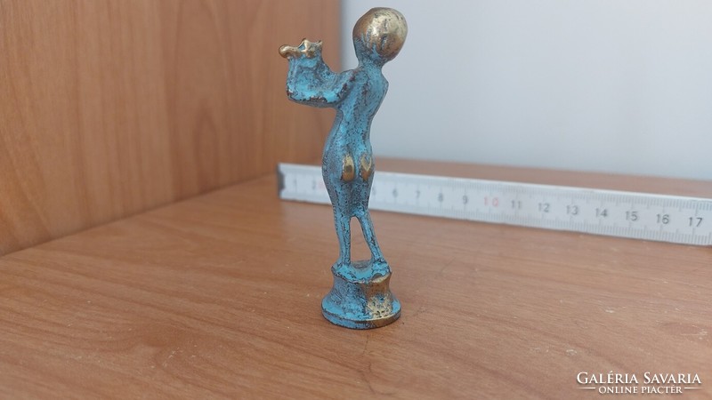 (K) tiny copper statue