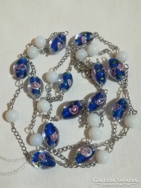 Handmade Murano glass pearl necklace.