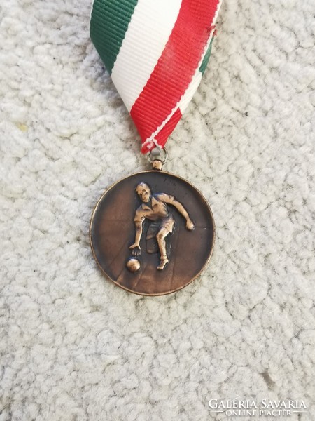 Old sports medal | bowling | H.H. Team, 1987. | Bronze medal | iii. Place