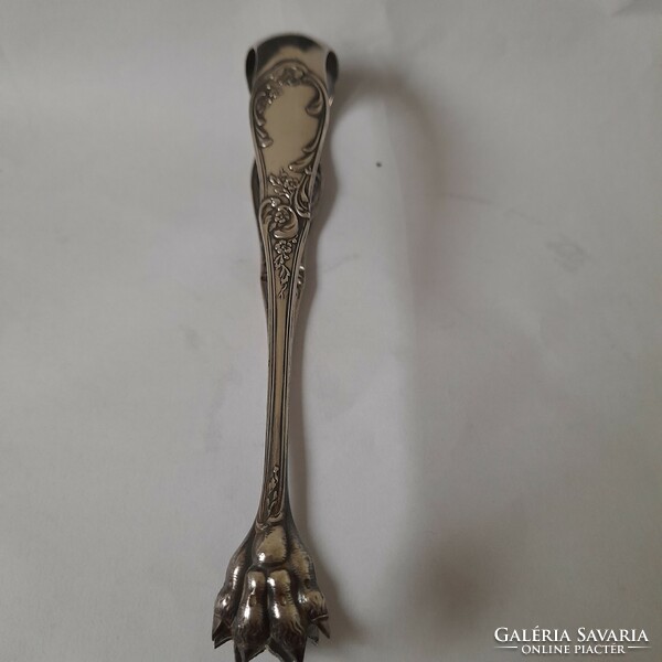 Silver plated sugar tongs