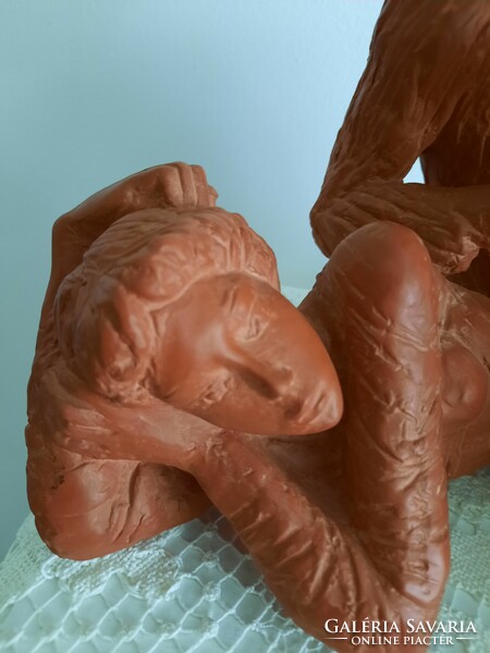 Kligl Sándor terrakotta figurás szobor