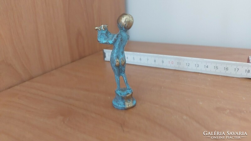 (K) tiny copper statue