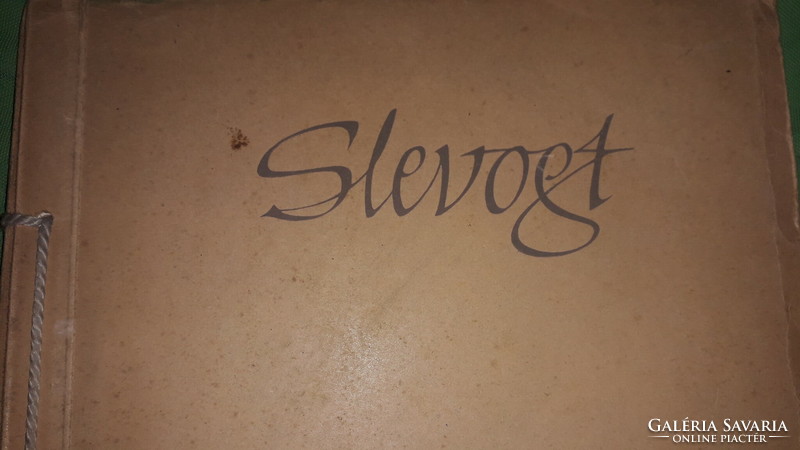 Antik Max Slevogt - 1868-1932. Nyolc színes festmény nyelvű album nyelvű könyv a képek szerint