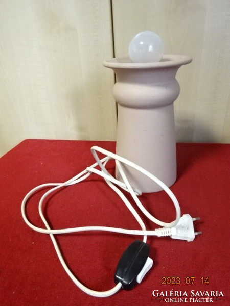Magyar kerámia asztali lámpa, magassága 22 cm. Jókai.