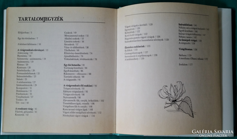 Klincsek pál: flower arrangement guide - > flora > flower arrangement