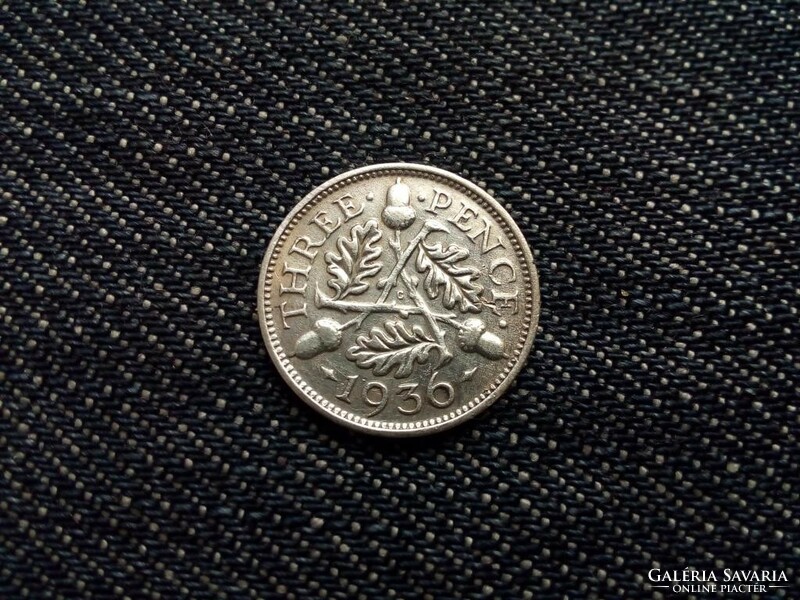 Anglia V. György .500 ezüst 3 Pence 1936 (id12574)