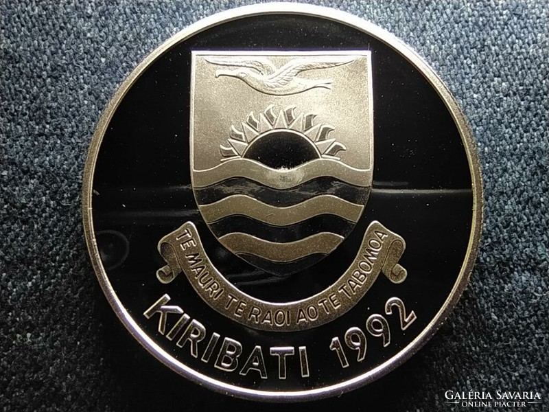 Kiribati Frigate .925 Silver $ 20 1992 pp (id62245)