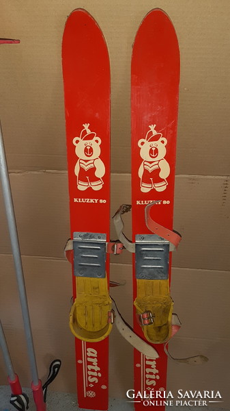 Retro children's skis artis brand - with small defects