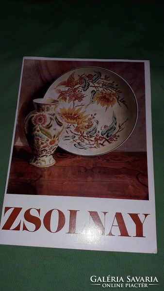 Old 1980s artex külker company - zsolnay illustrated porcelain catalog according to the pictures