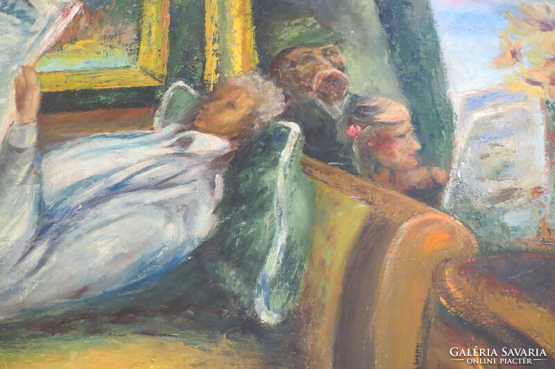 István Müller 1958 85x55 oil on canvas