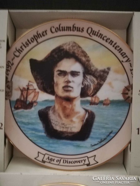 Famous explorers-Columbus-Vasco da Gama collectible porcelain decorative plates