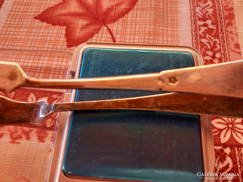 Hungarian silver sugar cube tongs