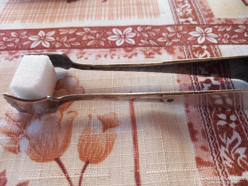 Hungarian silver sugar cube tongs