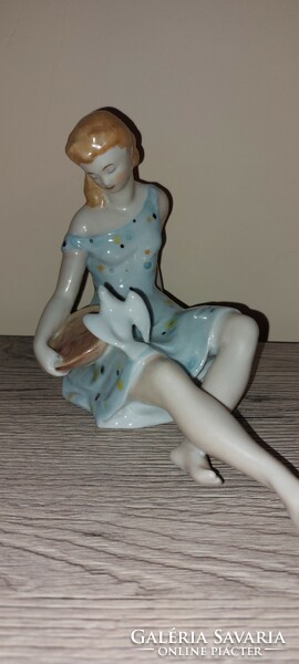 Very rare drasche cinderella in polka dot dress, dove girl