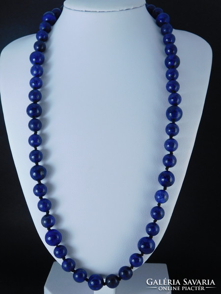 14 K gold lapis lazuli necklace