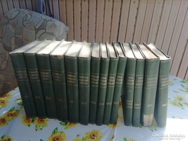 Natural science bulletin from 1922 to 1933 + 2 supplementary booklets bound