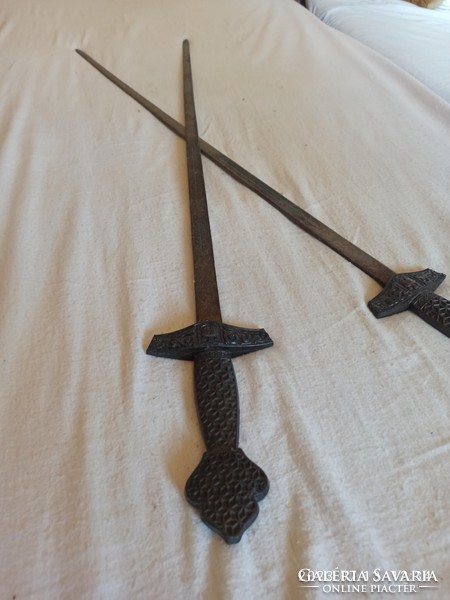 2 medieval sword replicas from a legacy