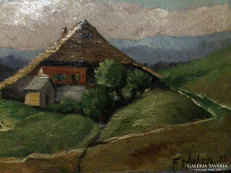 F. Helm. Bavarian countryside 1923