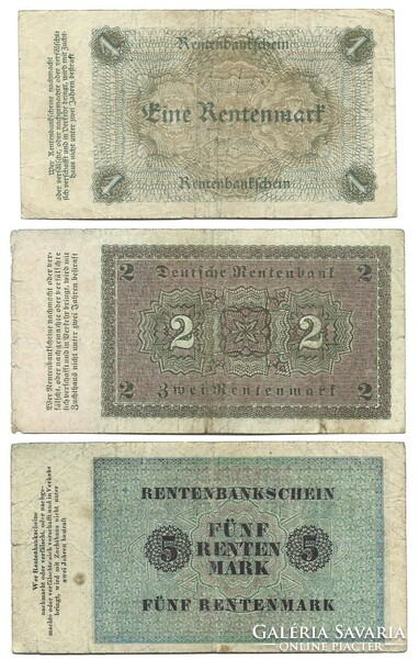 1,2,5 Rentenmark 1923 Germany rare.