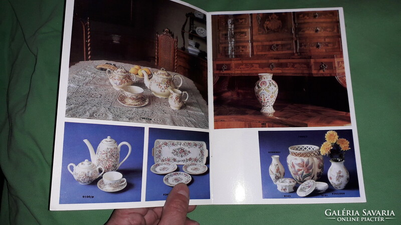 Old 1980s artex külker company - zsolnay illustrated porcelain catalog according to the pictures