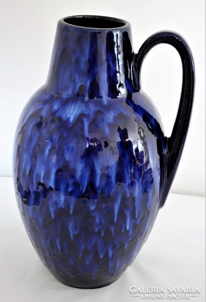 Very beautiful modern indigo-blue ceramic vase