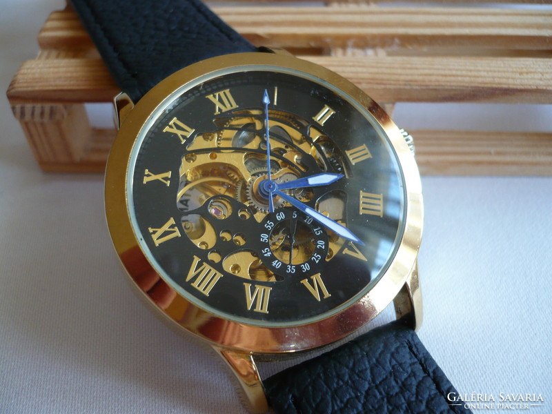 A skeleton automatic watch that has never been used