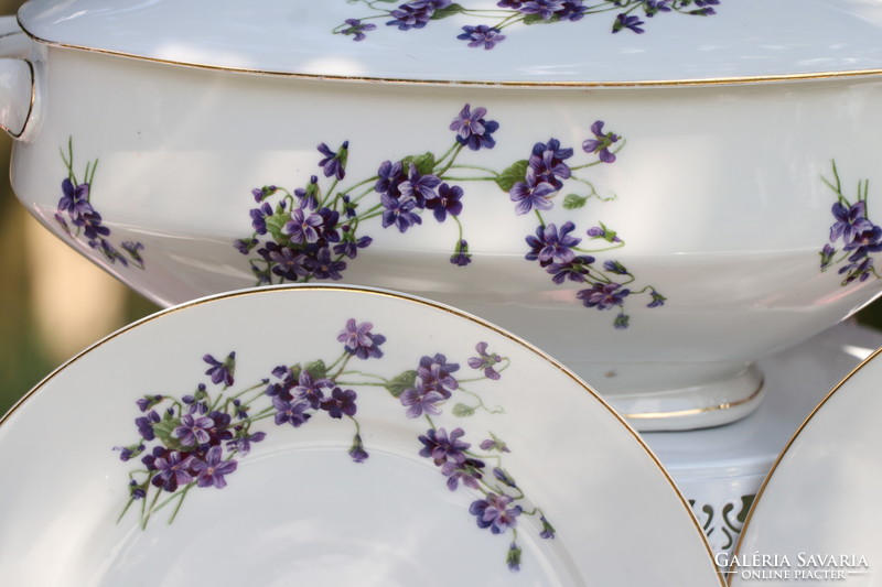 Violet tableware