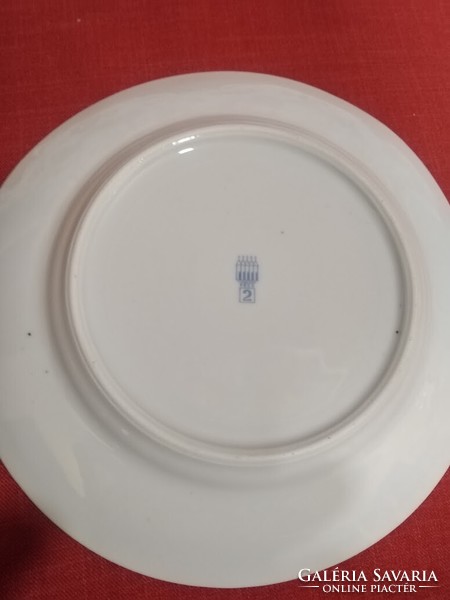 Zsolnay small plate with vintage car decor