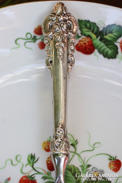 Silver-handled cake, cake, meat spatula