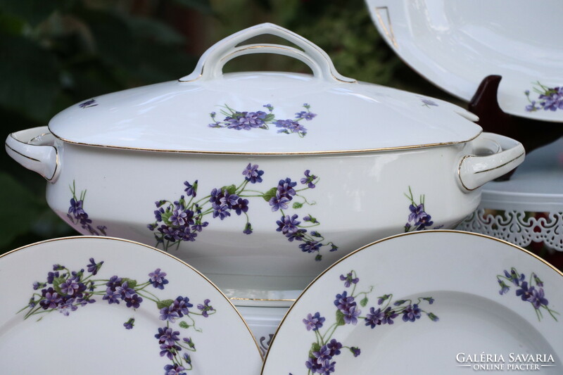 Violet tableware