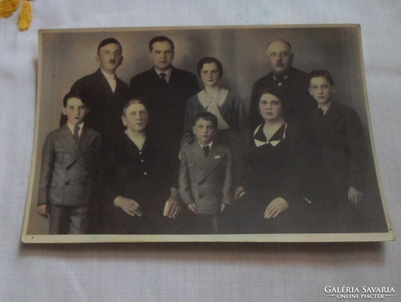 Vintage photo 3.: Old family photo, photo salon in Kispest (1920–1944)