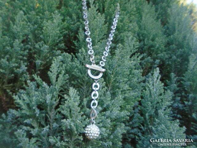 Dolce & gabbana style luxury jewelry wide chain heavy crystal sphere 36 grams