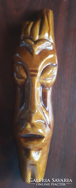 Retro glazed ceramic head
