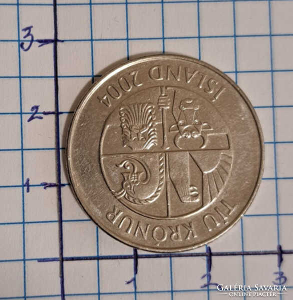 Izland 10 korona 2004. (180)