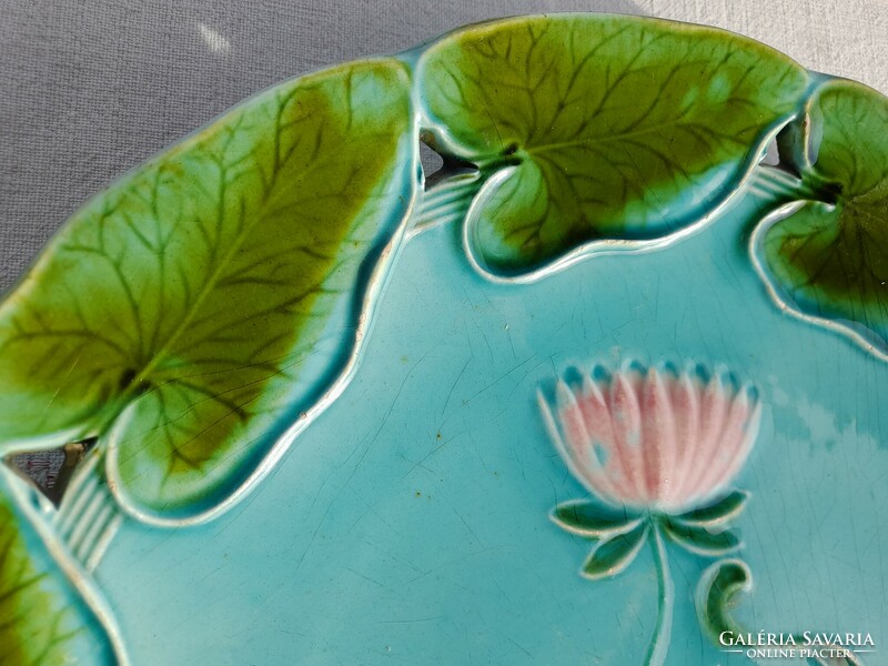 Villeroy & boch art nouveau water lily majolica wall decorative plates