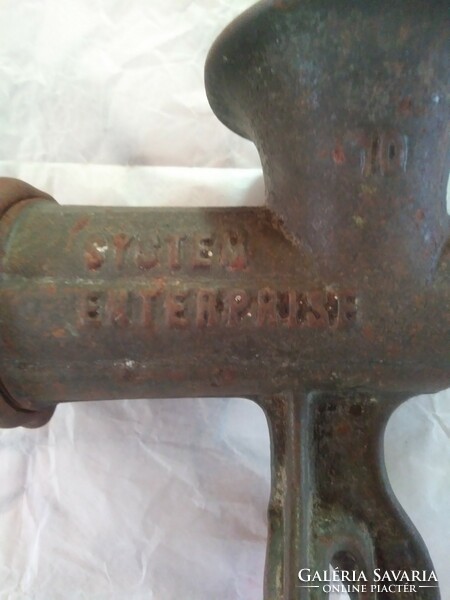 Antique system enterprise meat grinder 10 (late 19th century)