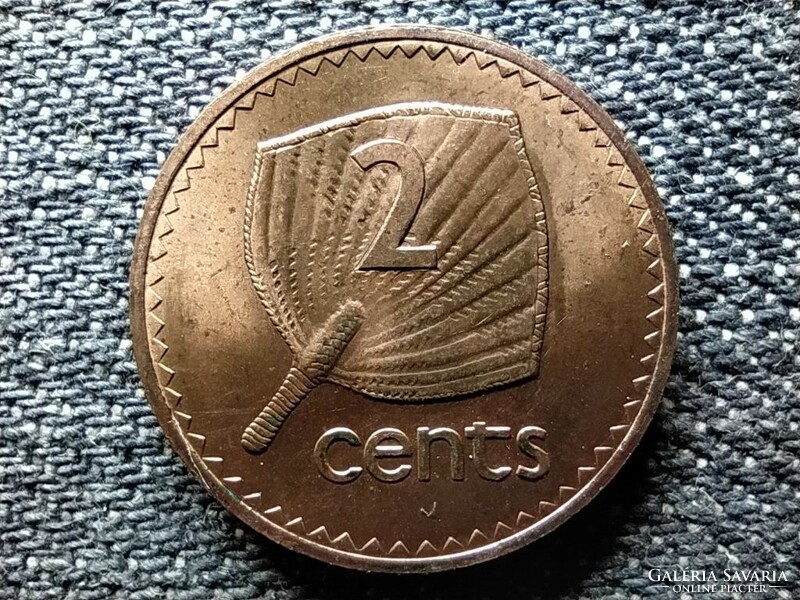 Fidzsi-szigetek II. Erzsébet legyező 2 cent 1969 (id48627)