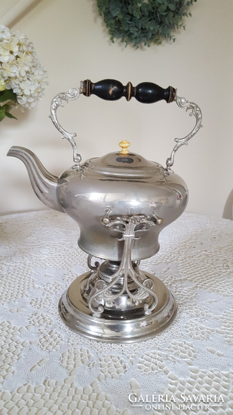 Secession kettle, teapot with spirit warming stand