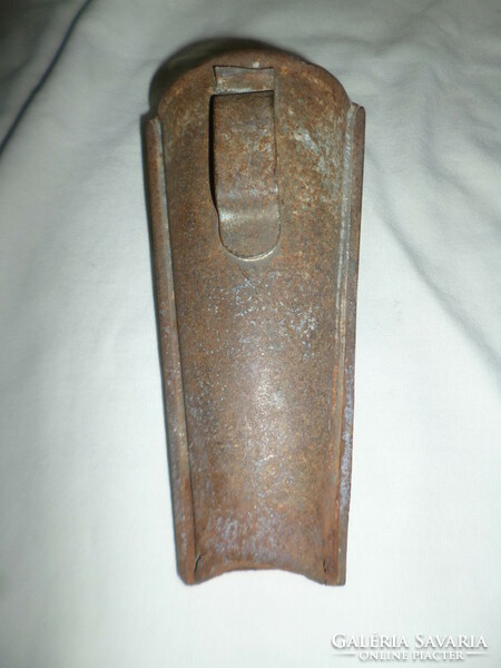 Antique tin Weiss Manfred scythe holder