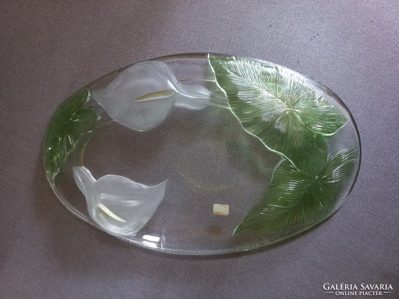 Liliom, luminarc French glass bowl, offering 39 cm