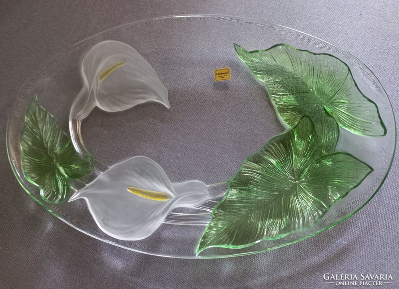 Liliom, luminarc French glass bowl, offering 39 cm