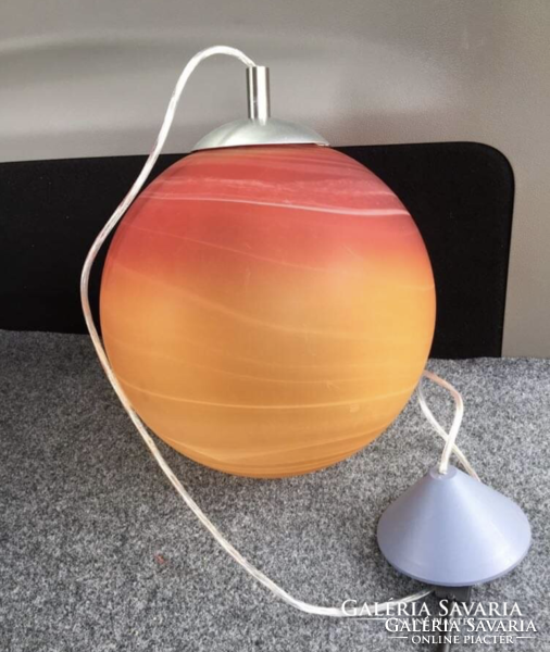 Skandináv gömb csillár színes üveg függő lámpa