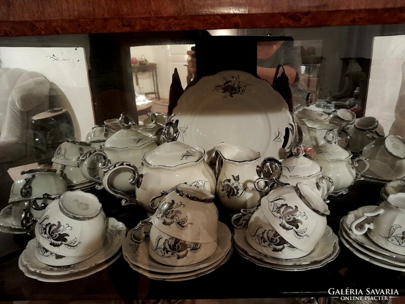 6 pieces. Flawless Bareuther Bavarian silver-plated tea set, other gifts see description